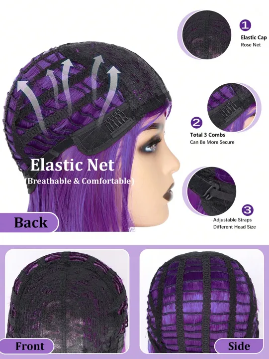 cosplay%20Synthet%20wigs%20Role%20playing%20wigs%20Comic%20and%20anime%20characters%20Gradient%20color%20Teen%20Titans%20Go%20Purple;%20Raven%20crow%20gift%20wig%20cap%20-%20Image%205