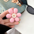 pop socket for Mobile phone airbag bracket ins style Japanese style fresh three-dimensional frosted dopamine color flower adhesive retractable.