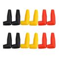 12Pc Electric Guard Motor Winch Cable Terminal Boot Rubber Cover Black+Red+Yellow.