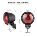 Motorcycle Tail Light LED Rear Brake Lamp for Cruiser Cafe Chooper. 