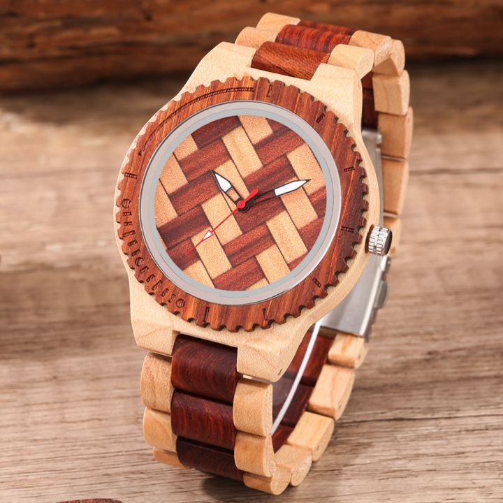 Creative%20Handmade%20Weave%20Braided%20Dial%20Pattern%20Vintage%20Wooden%20Watch%20for%20Men%20Folding%20Clasp%20Natural%20Wood%20Wristband%20Quartz%20Wristwatch%20-%20Image%202