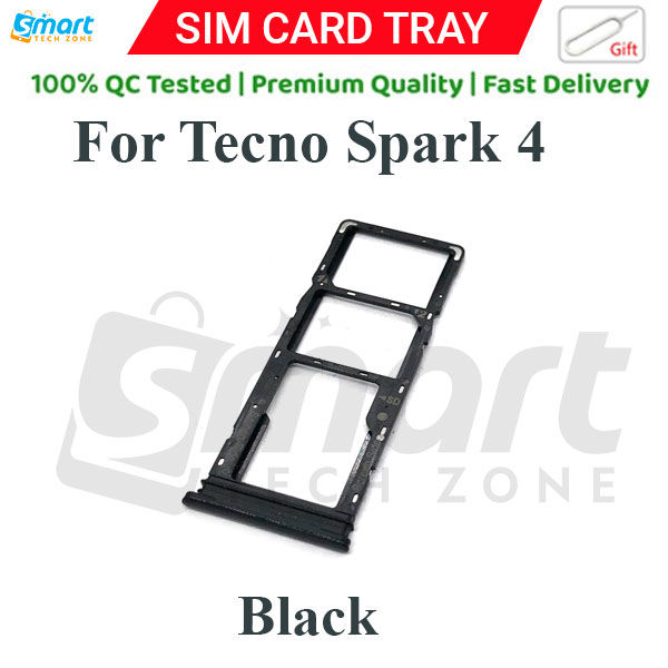 Tecno%20Spark%204%20Sim%20Tray%20Micro%20SD%20Card%20Slot%20with%20Sim%20Ejector%20Pin%20Replacement%20Part%20-%20Image%202