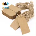 4.5X9Cm Blank Paper Kraft Tags For Clothing Hang Tag For Wedding Gift Wishes Cards For Baking Decoration Tags Price Lists 100Pcs. 