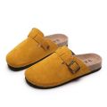 Shoes garden mule clogs slippers ladies vintage flower 2024 new women's open toe slippers summer fashion cow suede clogs cool. 