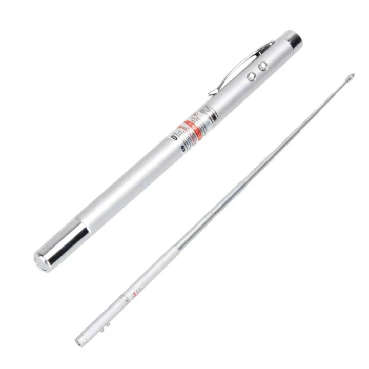 Laser%20pen%20MULTI%20FUNCTION%204%20in%201%20Red%20Laser%20Pointer%20LED%20Light%20Lamp%20Ball%20Pen%20Torch%20Telescopic%20Pointer%20to%20Teach%20Silver%20-%20Image%203