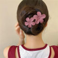 Korean Style Fashion Flower Hair Clip Non-Slip Matte Hair Claw Ponytail Holder Duckbill Clips For Women Girls Hair Accessories Yao Store.