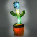 Dancing Cactus Talking Cactus Stuffed Plush Toy Electronic Toy with Song Plush Cactus Potted Toy Early Education Toy for Kids. 