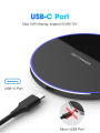 20W wireless fast charging for samsung s23 22, wireless charger for android and iphone 14 13 12 11.