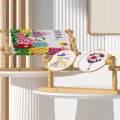 Wood Quilting Frame Lap Stand Embroidery Sewing Stand, Rotated Stitching Frame Cross Stitch Hoop Clip for Art Crafts, Sewing, Needlework. 