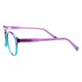 Women Vintage Round Fashion Eyeglass Frame Men Retro Eyeglasses Popular Spectacles Prescription Acetate Glasses Frame Red Purple.