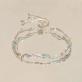Fashion Cherry Blossom Bracelet For Women Girls Shiny Flower Bowknot Charm Bracelets Bangles Party Jewelry Accessories Gifts Qoddess.