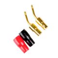 10-Pair 2mm Banana Plug Pin Screw Type, Audio Speaker Cable Connector & 5 Pairs Banana Plugs,Connectors, Open Screw Type.