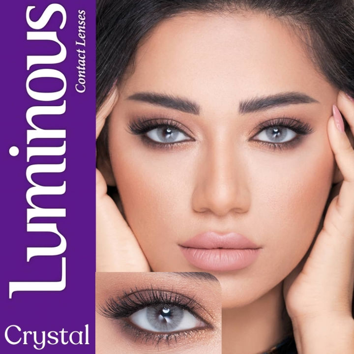 New Premium Luminous Crystal Color Contact Lens With Regular Kit Box For Men & Women. 1 Pair Luminous Color Contact Lens For Eye Makeup and Cosmetics. Luminous Color Contact Lens. #luminous