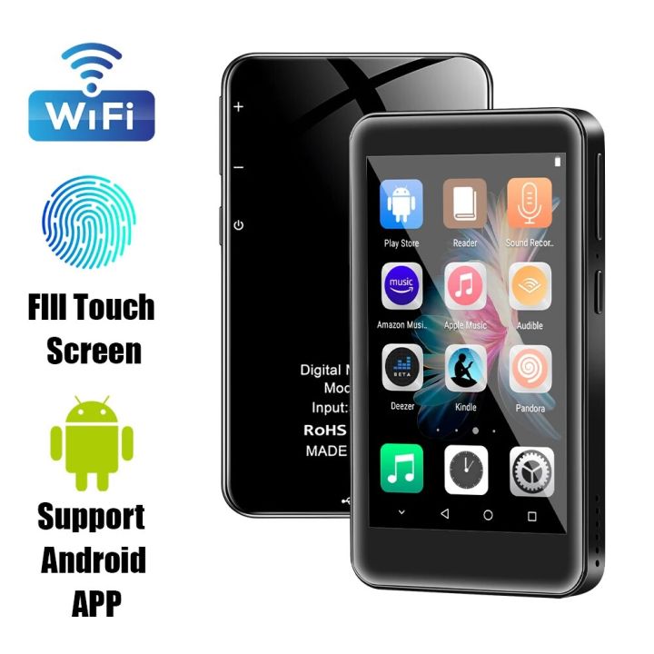 Portable MP3 Player Bluetooth 5.0 HiFi Sound Music Player WiFi MP4 Video Playback With FM Radio Recording E-Book For Walkman New