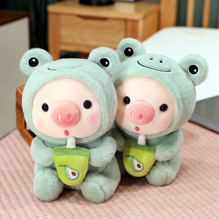 1pc%2025cm%20Cosplay%20Unciorn%20Frog%20Tiger%20Bunny%20Boba%20Tea%20Plushie%20Pink%20Pig%20Plush%20Toy%20Girl%20Cuddly%20Baby%20Appease%20Doll%20Birthday%20Gift%20-%20Image%204