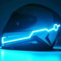 Happybuyner Bike Helmet LIght Outdoor Fashion LED Lights Motorcycle Helmet Kit Night Riding Signal Flashing Stripe Bar.