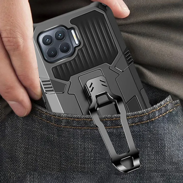 Vantime%20for%20Oppo%20F17%20belt%20clip%20case%20kickstand%20slim%20phone%20cover%20-%20Image%203