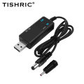 TISHRIC 5V USB DC 12V 9V Power Cable USB To DC Converter Cable For Router Jack 5.5/3.5mm Power Supply Plug Jack Via Powerbank. 