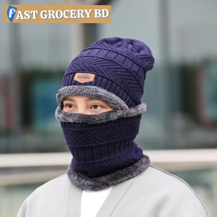 Winter%20Soft%20Warm%20Wool%20Lined%20Thick%20Knitted%20Lining%20Cap%20with%20Circle%20Scarf%20Kit%20Kantupi%20For%20Men%20-%20Image%205