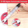 Protractor Angle Finder Red Protractor Angle Finder Aluminum Angle Ruler-Protractor for Woodworking, Angle Measuring Tool with 0-180 Degrees. 