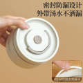 New 304 stainless steel insulated circular Japanese student portable lunch box microwave oven double layer bento box.