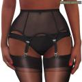 Vintage Summer New Women Sheer Garter Belt Over The Knee Thigh High Stockings Lace Suspender Garters Fashion Plus Size.