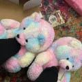 Hot Women Charmingly Naive Plush Warm Cotton Slippers Lovers Leisure House Furry Teddy Bear Slides Cartoon Creative Flip Flops. 