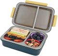 Derisory Removable Inner Stainless Steel Plate Lunch Box - 2 Compartments 750 ml (Multicolor). 