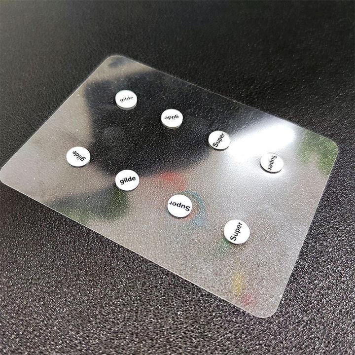 1 Pack Glass Mouse Skates DIY Universal Dots Mouse Feet Pads Sticker for Gaming Mouse Anti-Slip Pad Hudduo