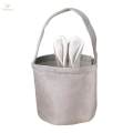 Easter Rabbit Tote Bag Shopping Baskets Home Decor Easter Gift Soft Fabric Easter Bunny Bag.