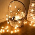 28 Pieces Warm White snow Ball Fairy Lights. 