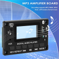 Car Bluetooth MP3 Decoder Board LCD Display MP3 Audio Module Speaker Support FM Radio AUX USB Decoding MP3 Player.