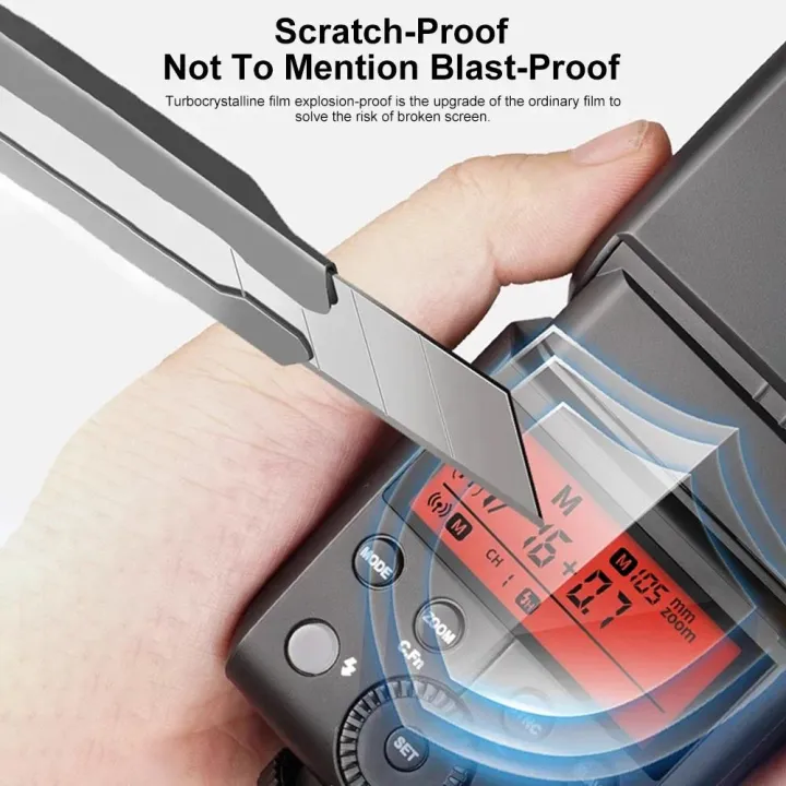 Godox%20Tempered%20Film%20Glass%20for%20Godox%20X3%20Xpro%20Trigger%20V1%20V850III%20V860III%20TT685II%20V860II%20V850II%20TT600%20V350%20TT350%20Camera%20Flash%20Light%20-%20Image%204