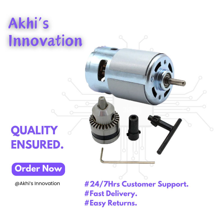 775 DC Motor With Drill Chuck For Hand Drill (12-24)V