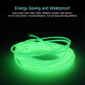 Auoyo Light Strip El Wire String Strip Light Cold Lights Strips Neon LED Light Cuttable Glowing Decorative Lamp Car Rope Strip Light for Party Bar Christmas Halloween Automotive Car Interior DIY Decoration. 