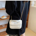 IELGY women's fashion chain one shoulder messenger small square bag. 