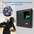 Fingerprint Scanner RFID 125kh Card Reader Access Control Keypad with Relay Security Door System Finger Sensor Wiegand 10000user.