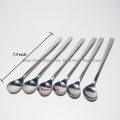 Stainless Steel Long Tea Spoon 7.5 inch (6 Pis Set). 