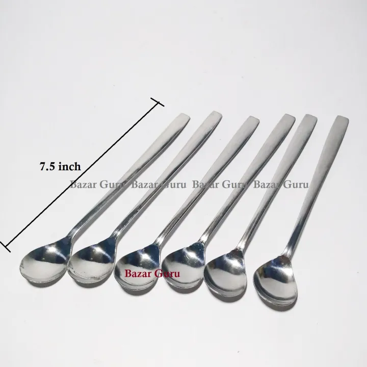 Stainless%20Steel%20Long%20Tea%20Spoon%207.5%20inch%20(6%20Pis%20Set)%20-%20Image%203