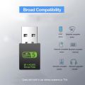 [BD]USB WiFi Bluetooth Dongle, 600Mbps dual band 2.4G/5G wireless Wi-Fi adapter network card for laptop desktop Windows. 