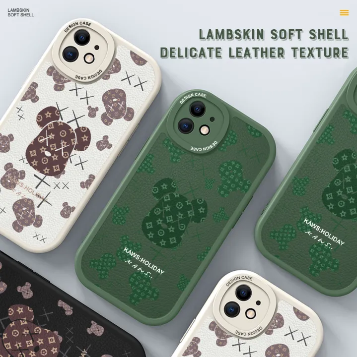 Jizetin%20for%20Redmi%20Note%2010%20Pro%20/%20Note%2010%20Pro%20Max%20Back%20Cover%20Luxury%20Brand%20Bear%20Lambskin%20Texture%20PU%20Leather%20Back%20For%20Girls%20Boys%20Soft%20Phone%20Case%20-%20Image%203