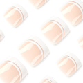 24Pcs Wearing Foot False Nails Art Short Simple White French Toe Nails Patch Press on Acrylic Nail Tips Full Cover Toenails. 