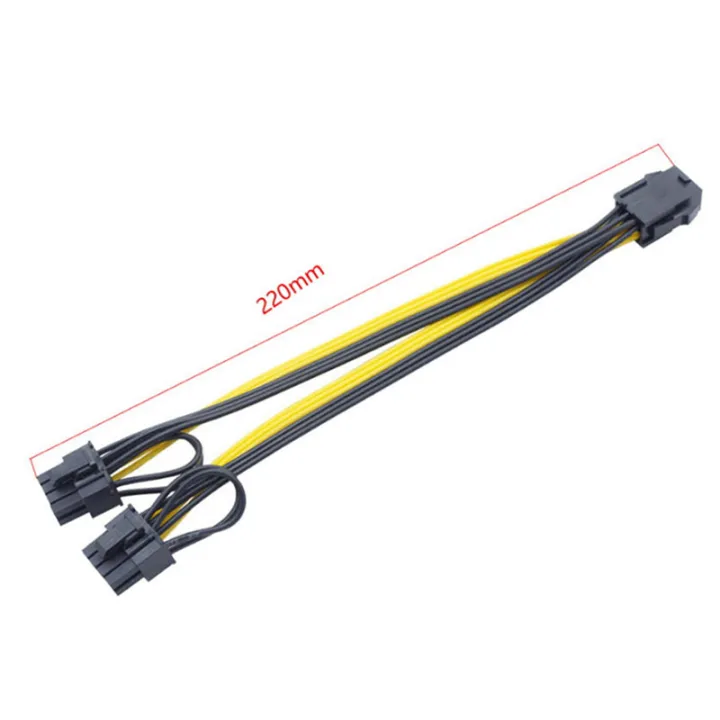 10Pcs%20Graphics%20Card%20Power%20Cable%206%20Pin%20Female%20To%20Dual%208%20Pin%20Male%20Adapter%20Cable%206+2%20Pin%20Extension%20Cable%20for%20Graphics%20Card%20-%20Image%202