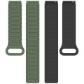 (NEW) Two Color Magnetic Buckle Silicone Watch Band For Redmi Watch 5 Active.