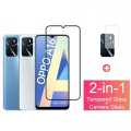 For Oppo A16 Glass Screen Protector + Camera Protector 2IN1 Combo.