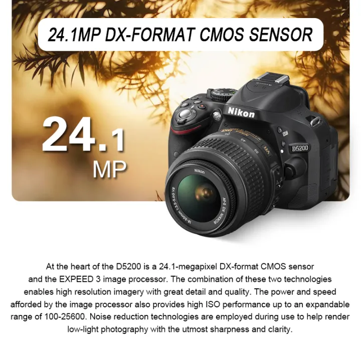 Nikon%20D5200%20Digital%20SLR%20Camera%20(NEW)%20Optional%2018-55mm%20Zoom%20Lens%20(Black)%20photography%20camera%20professional%20dslr%20camera%20-%20Image%202