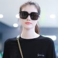JZU Fashion Women Oversize Sunglasses Black Leopard Gradient Plastic Brand Designer Female big retro Sunglasses for women oculos.