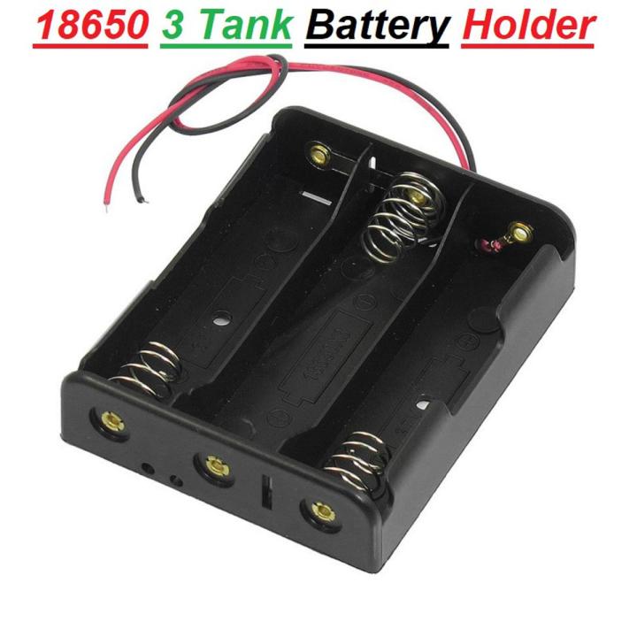18650 3 Tank Rechargeable Battery Holder Case 18650 Battery Holder Casing Battery Holder For 18650 With Leads Cable Wire 18650 Battery Holder Case Bracket