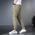 Men New Cargo Pants Cotton Multiple cket Joggers Hop pants Men Street fashion Sweatpants Tie feet Trousers.
