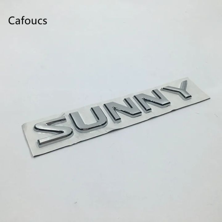 1pcs ABS SUNNY Logo Car Letter Rear Trunk Decals Emblem Badge Sticker